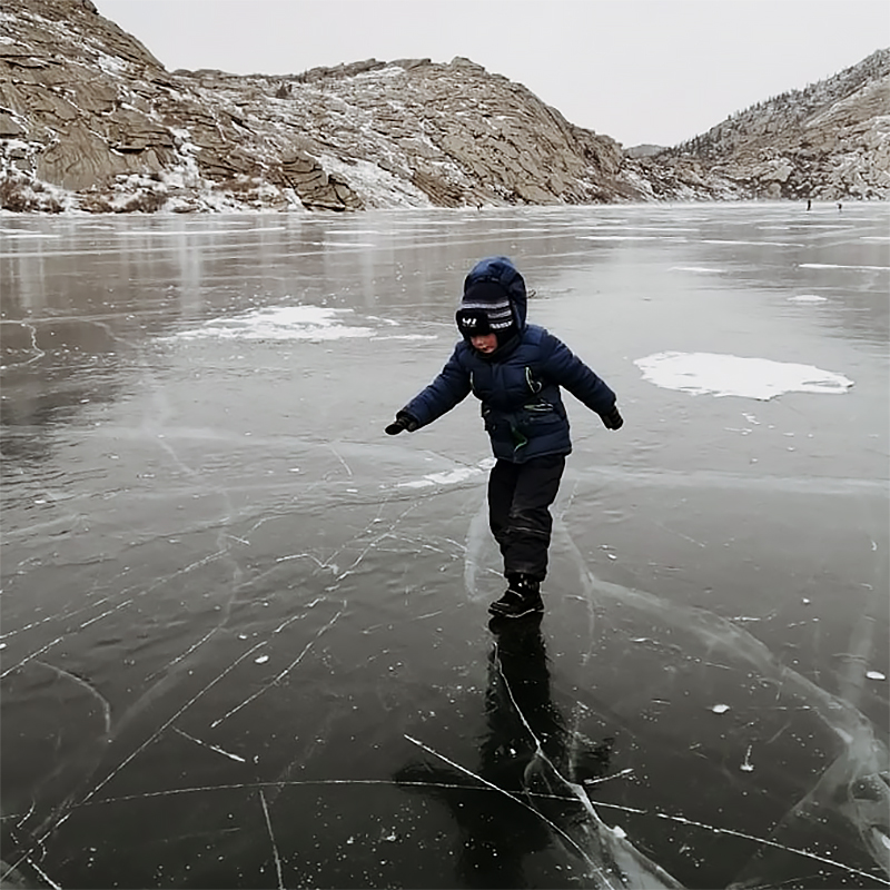 Сибинские озера зимой