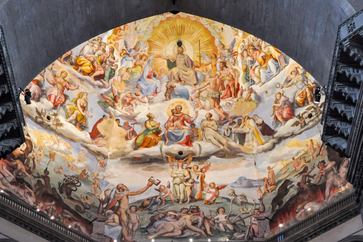 Купол собора Санта-Мария-дель-Фьоре изнутри. Фотография: Mistervlad / Shutterstock