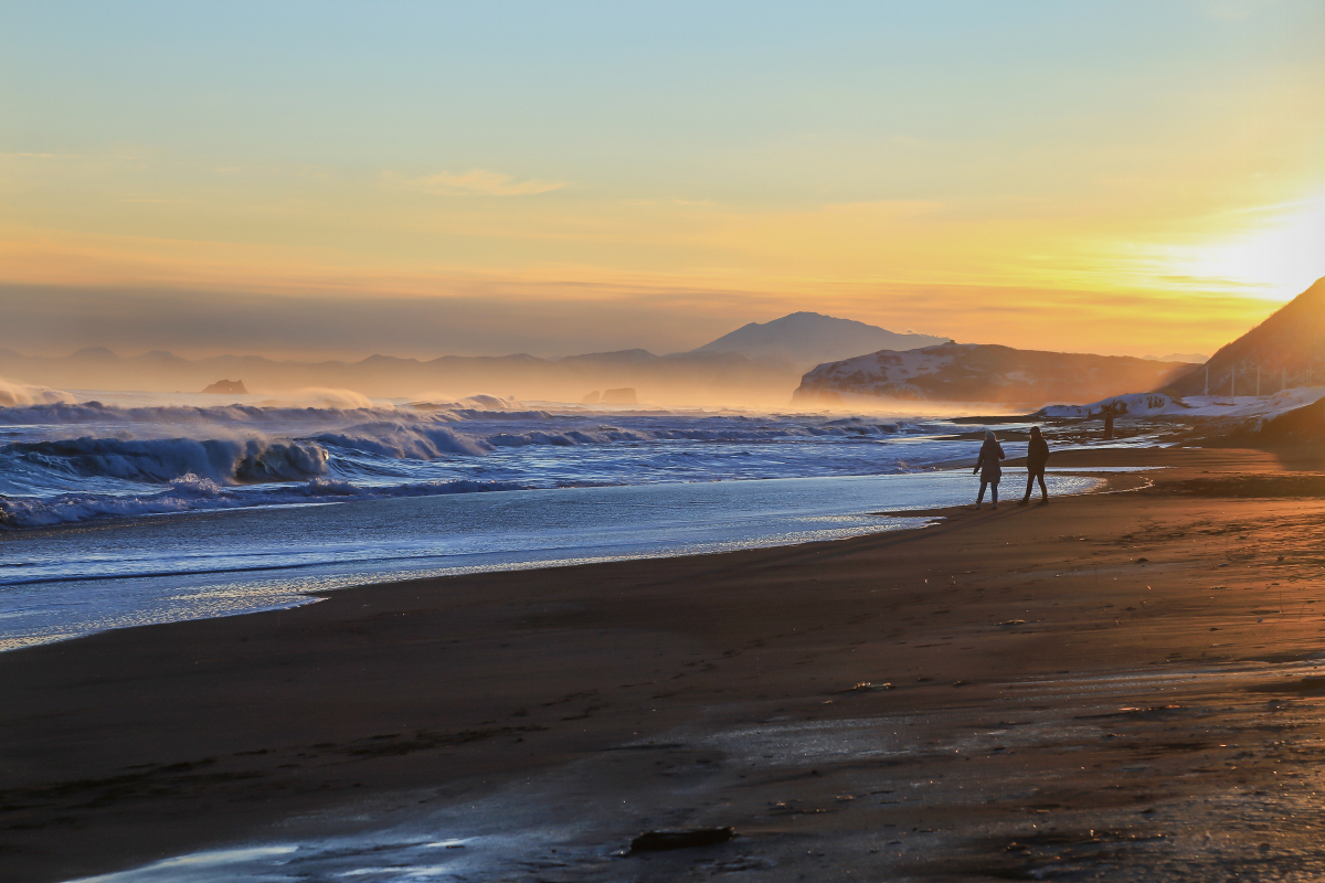 Закат на Халактырском пляже. Фотография: terimma / Shutterstock