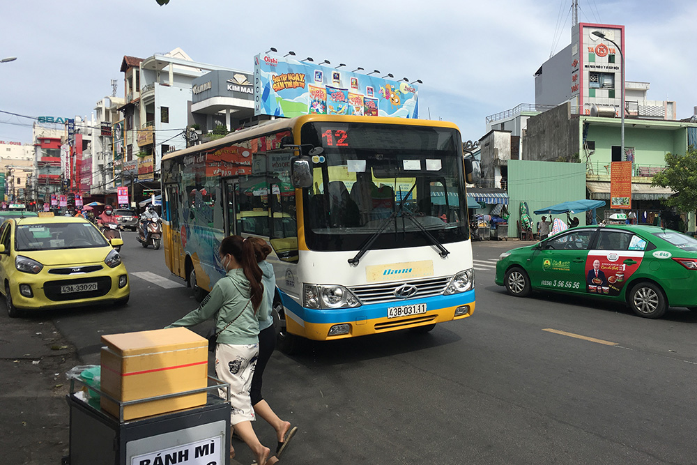 Так выглядят городские автобусы Дананга