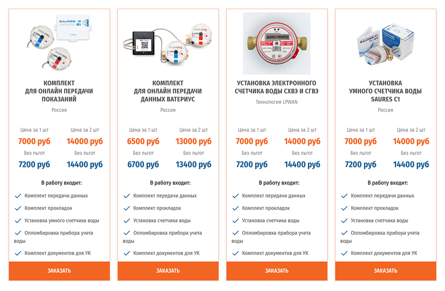 Обычный счетчик воды стоит около 800 ₽, а умный — от 6 500 ₽. © vodo-proekt.ru