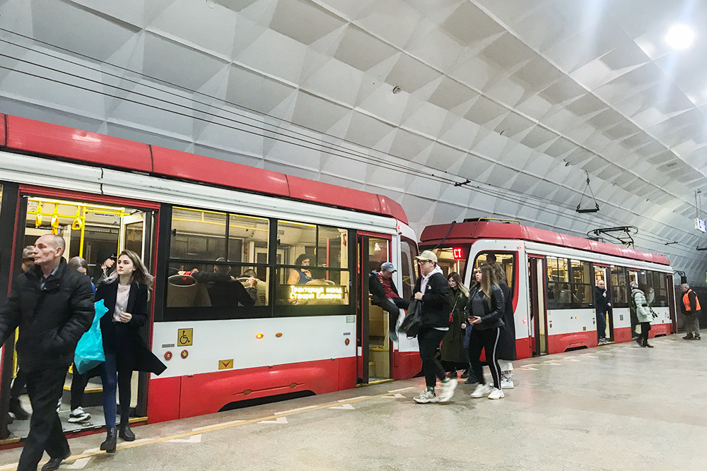 Так выглядит трамвай в волгоградском метро