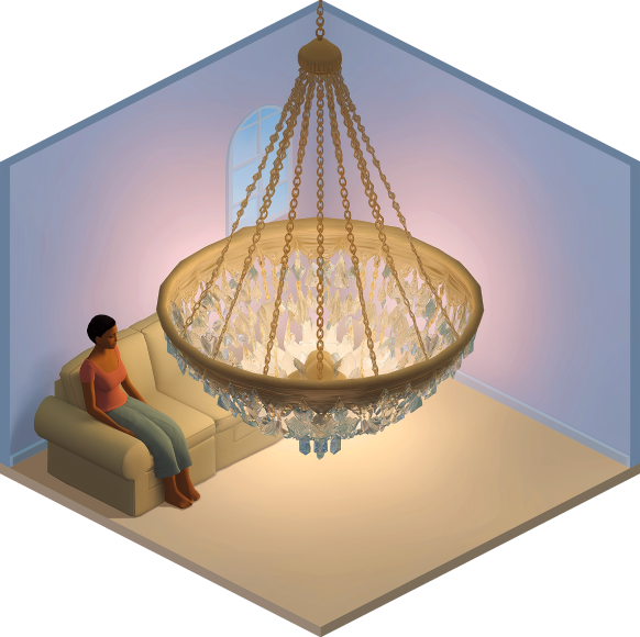 Как вписать совет­скую люстру в современный интерьер