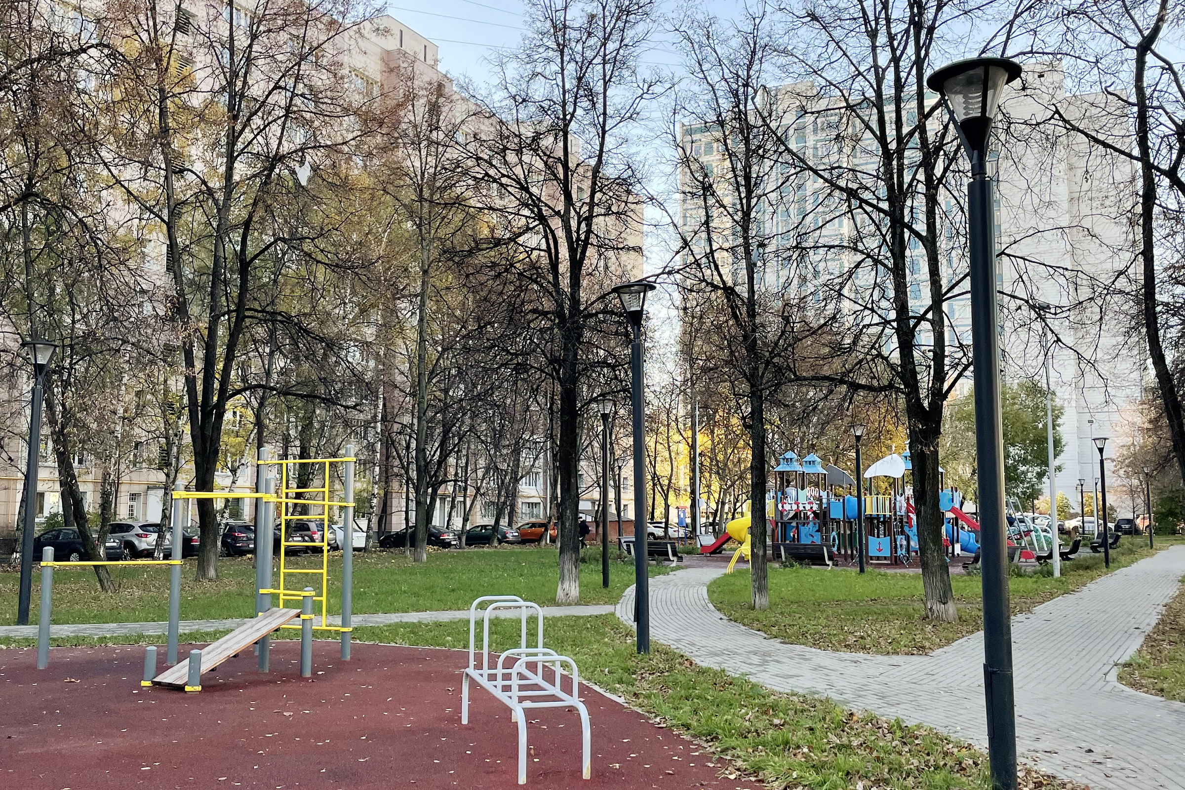 Площадки для активности местных жителей вдоль Рязанского проспекта