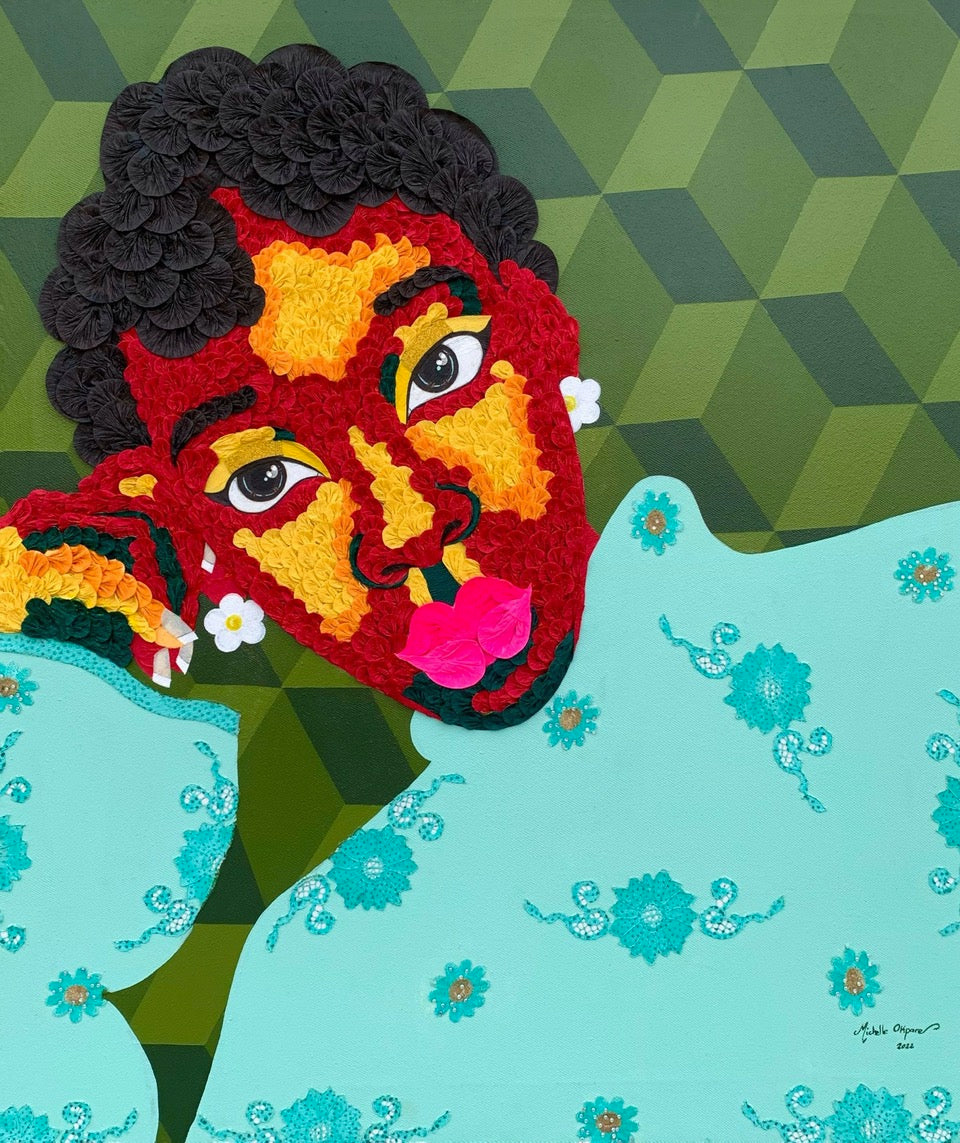 Художница из Нигерии Мишель Окпаре исследует социальные и культурные темы