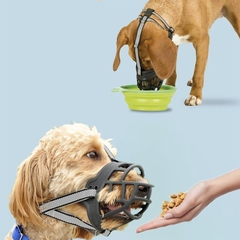 Силиконовые намордники можно сформировать по морде собаки, кроме того, в нем собака может свободно открывать рот, пить и брать лакомство. Цена такого, как на фото, — 672 ₽. Источник: wildberries.ru