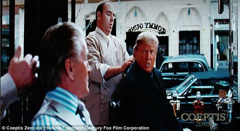 Дональд Трамп в вырезанной сцене из фильма. Источник: Daily Mail