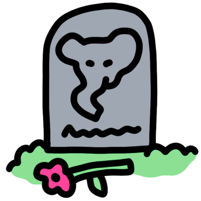 Слоны проводят похороны