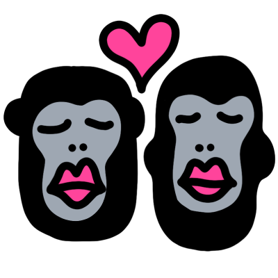 Гориллы стараются жить рядом с подругами