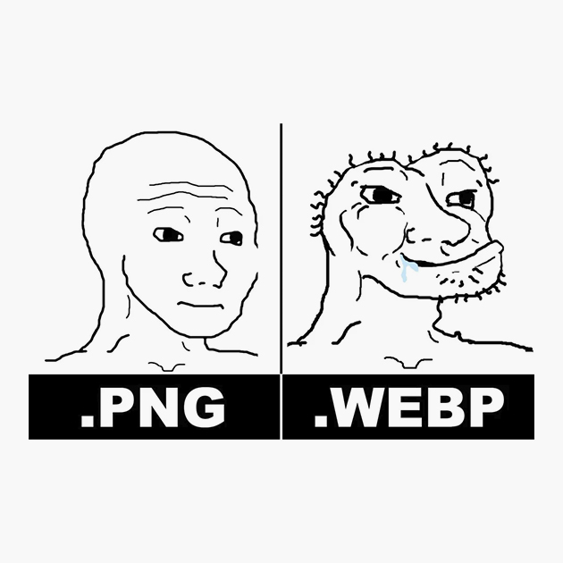 Репрезентация форматов PNG и WebP