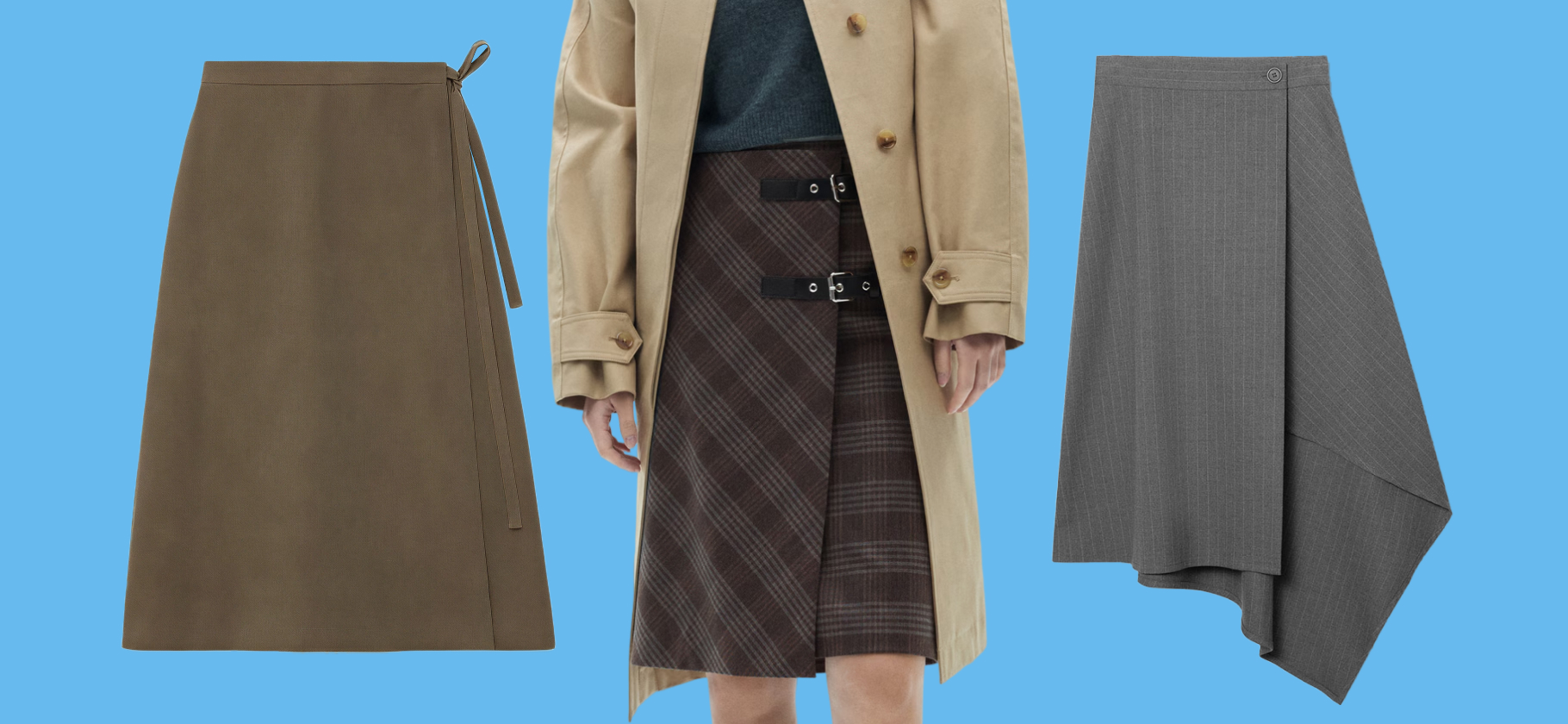 Самая модная юбка осени — с запахом. Вот 20 красивых моделей