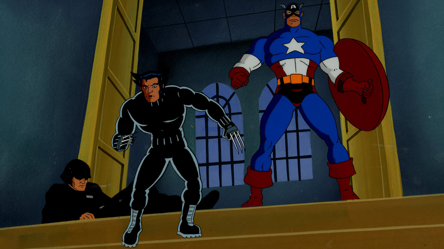 В 11⁠-⁠й серии пятого сезона «Людей Икс» Логан и Капитан Америка противостояли Красному черепу