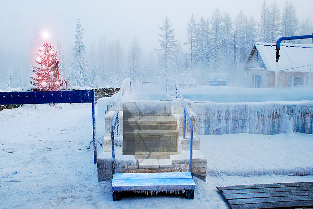 Так выглядит бассейн с минеральной водой в мороз. Источник: nahot.ru