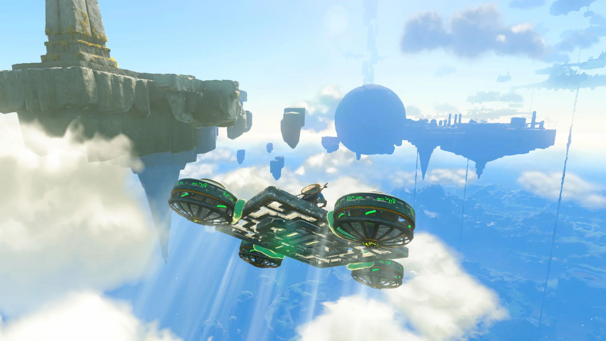 Исследовать воздушные пространства можно при помощи транспортных средств, собранных вручную. Источник: Nintendo