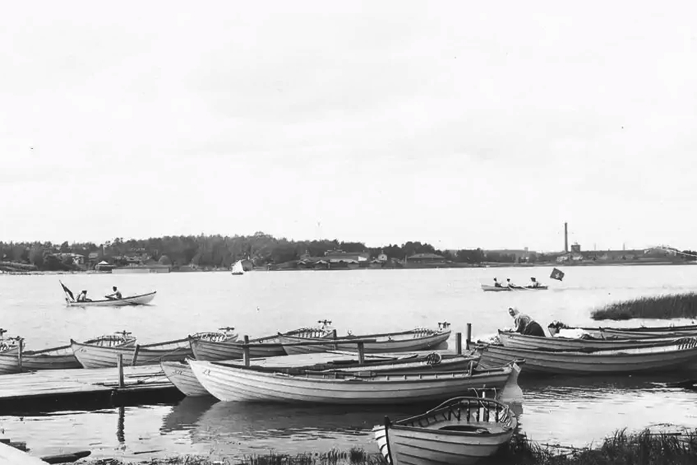 Дудергофское озеро в начале 20 века. Источник: pastvu.com