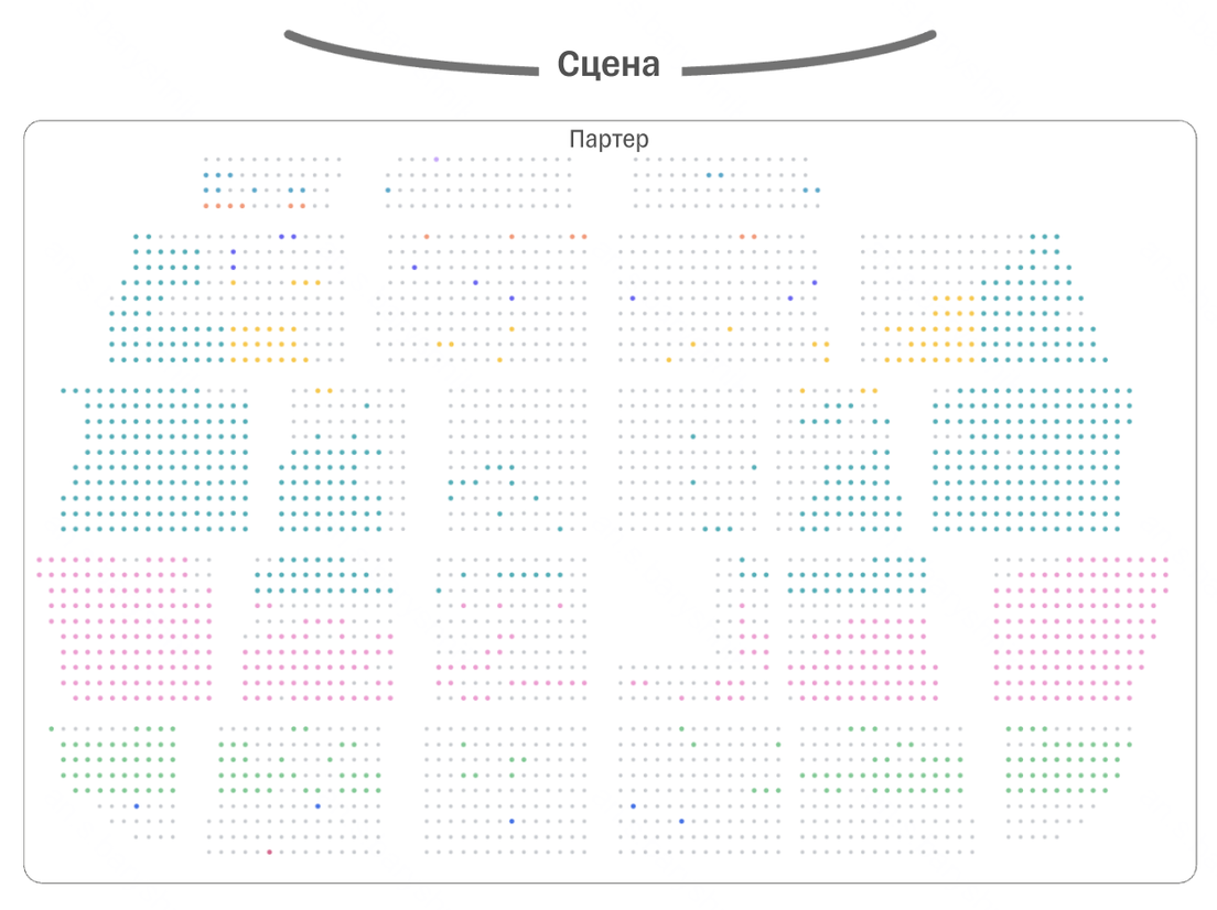 Партер в Зеленом театре на ВДНХ