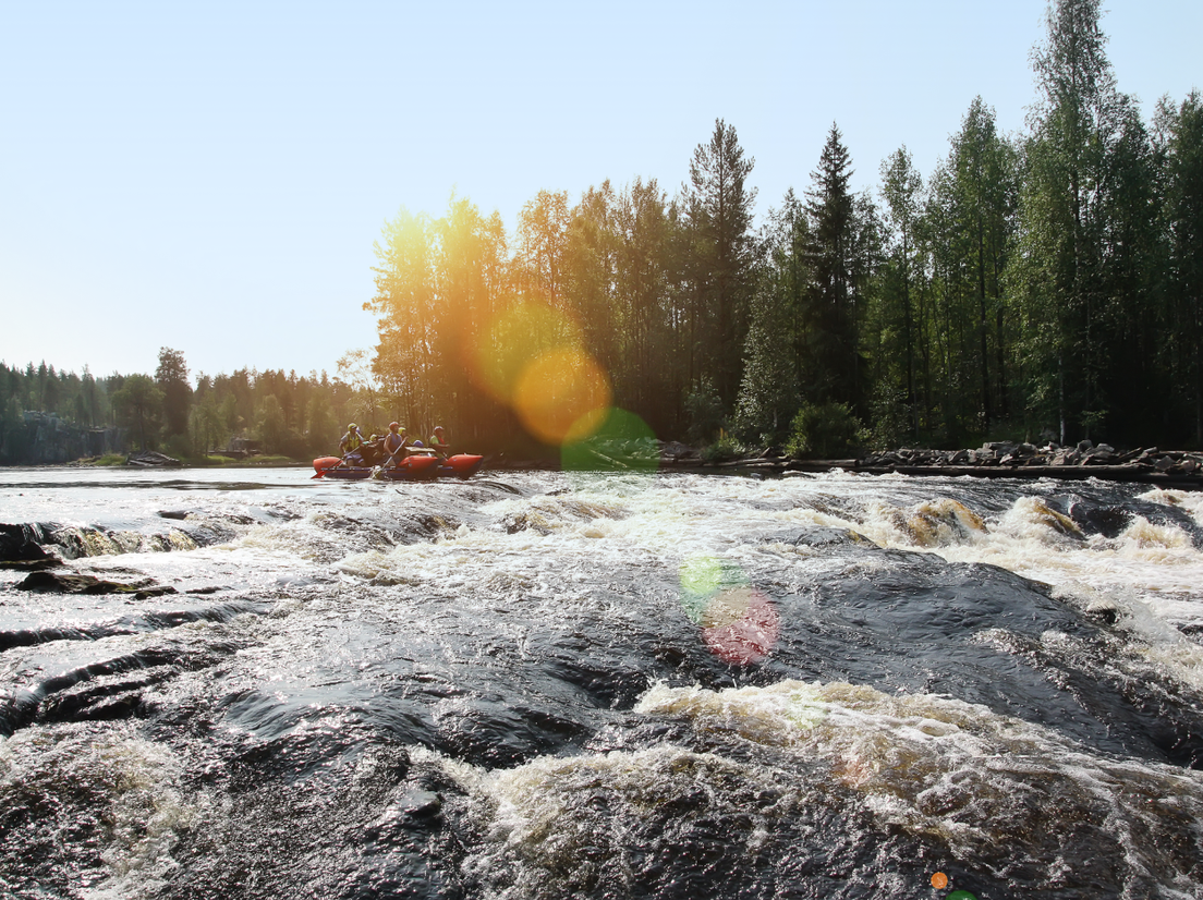 Сплав на катамаране, Карелия, фото