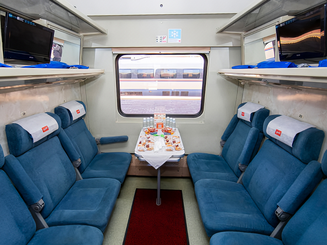 Как выглядят сидячие вагоны в «Невском экспрессе»