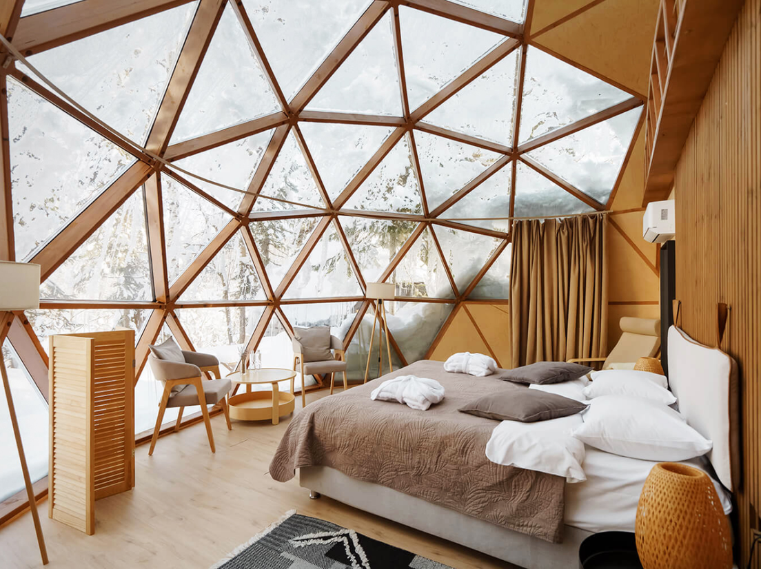 Иглу в гостинице «Тайгара», Шерегеш