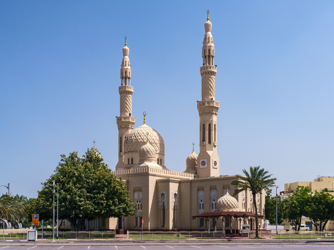 Вид на мечеть Джумейра в Дубае