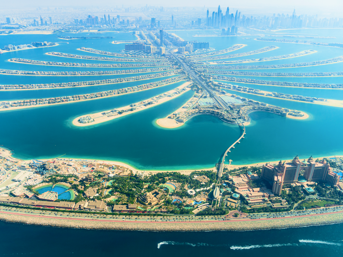 Остров Палм-Джумейра в Дубае