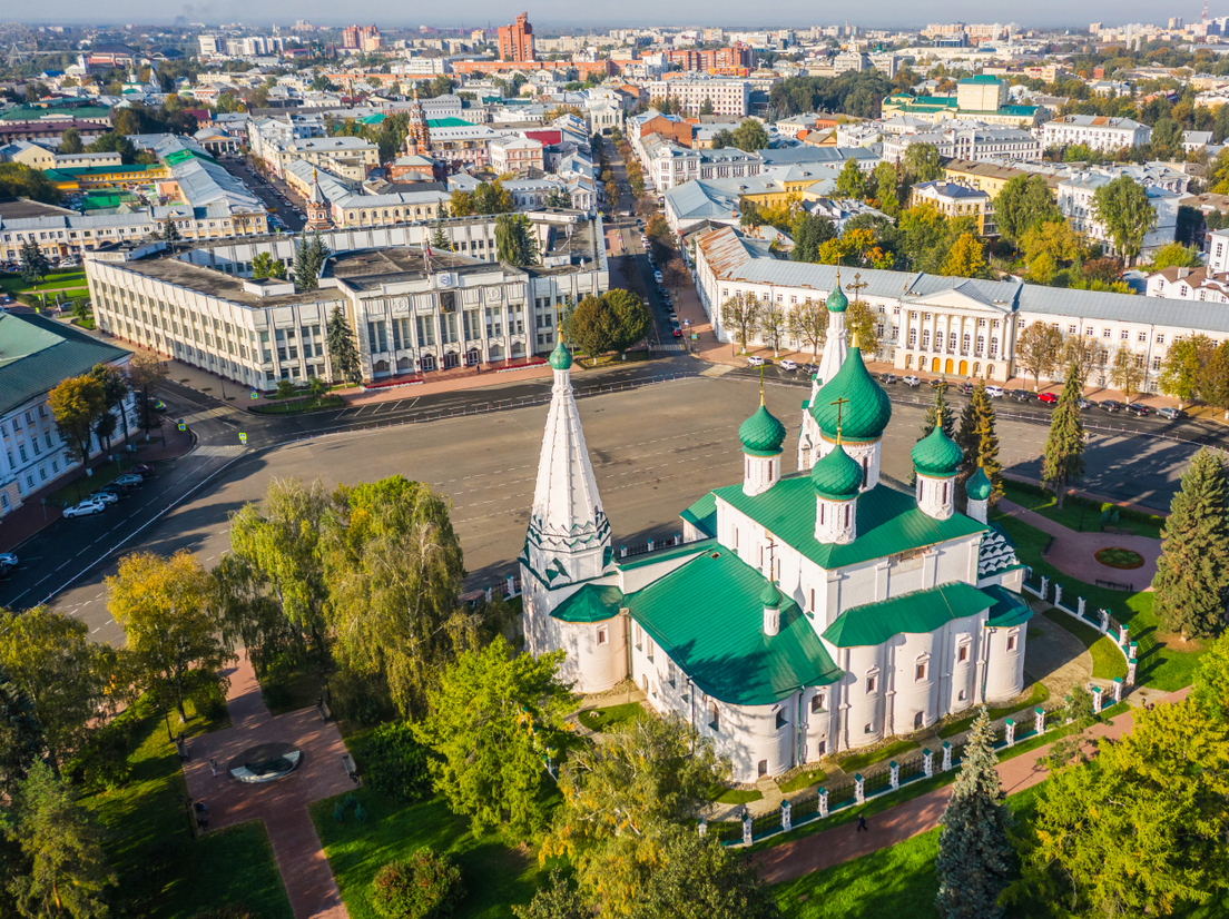 Вид на Советскую площадь, Ярославль
