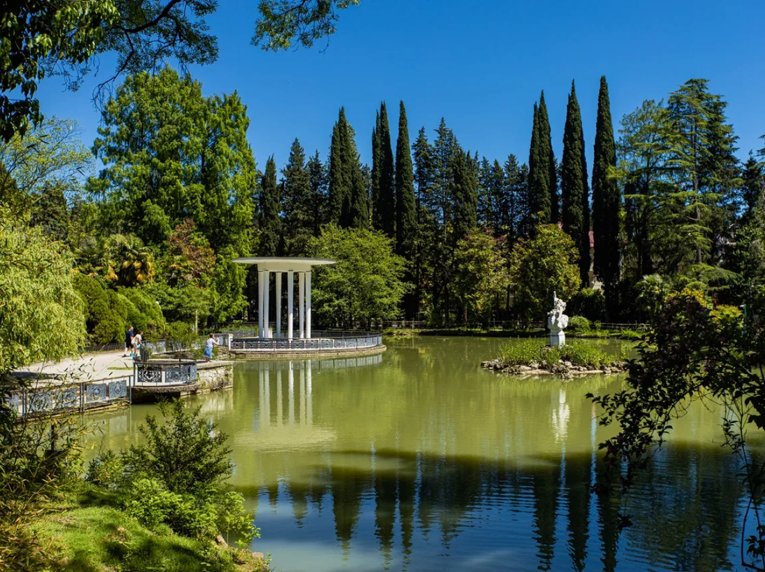 Пруд Сочинского дендрария фото