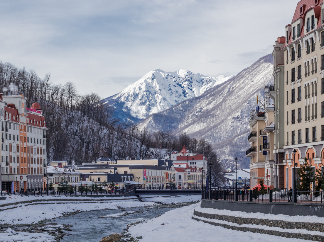 Фото: Роза Хутор на Новый год