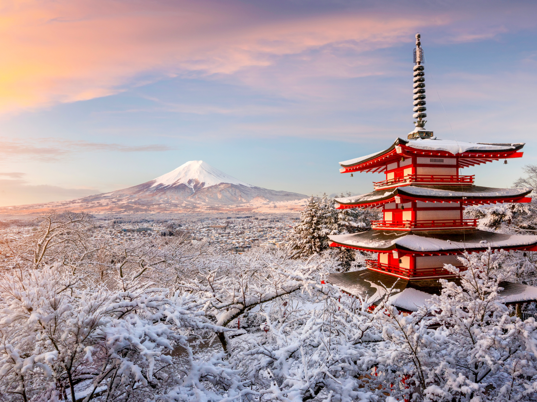 Вид на гору Фудзи, фото