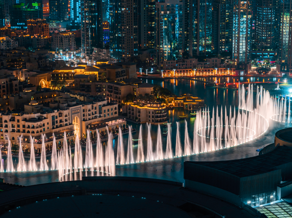 Поющий фонтан в Дубае