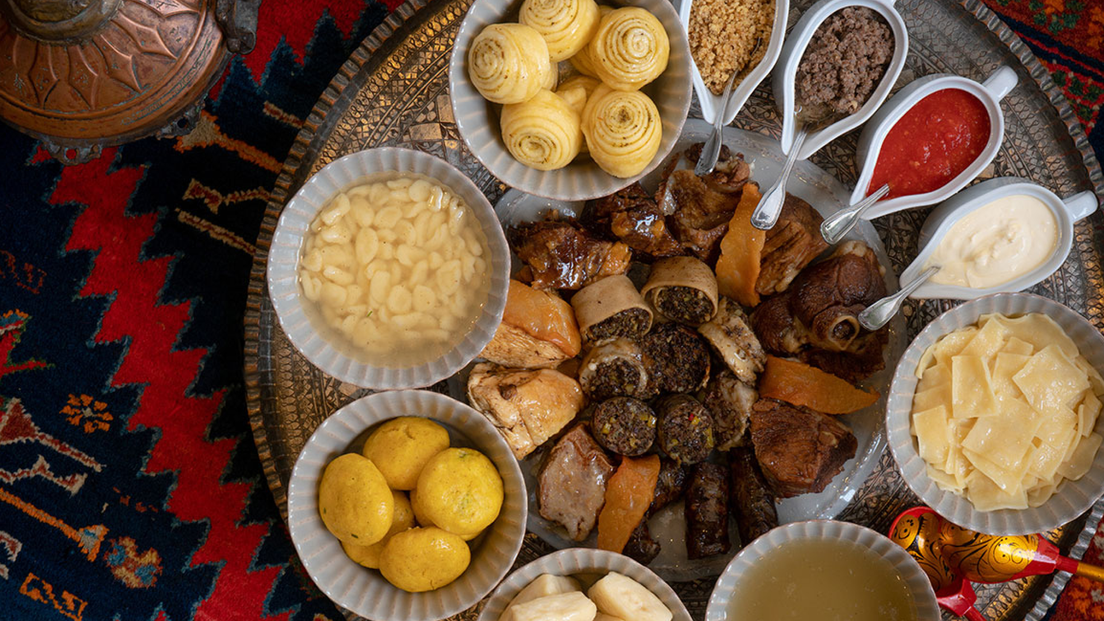 Ассорти хинкала в «Ресторане-музее на Лермонтова», фото