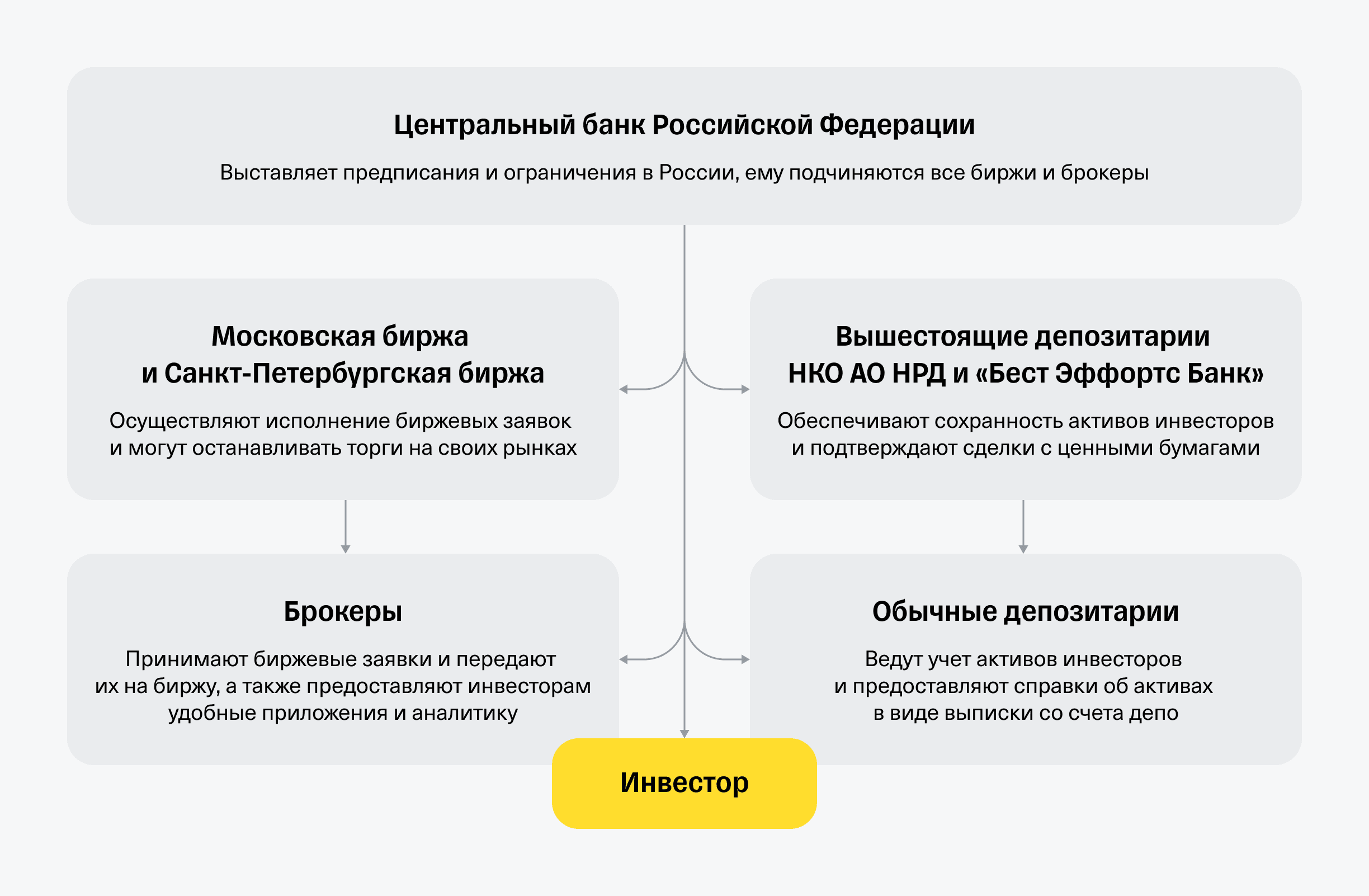 Участники биржевого рынка. Центральный банк участвует в биржевых торгах.