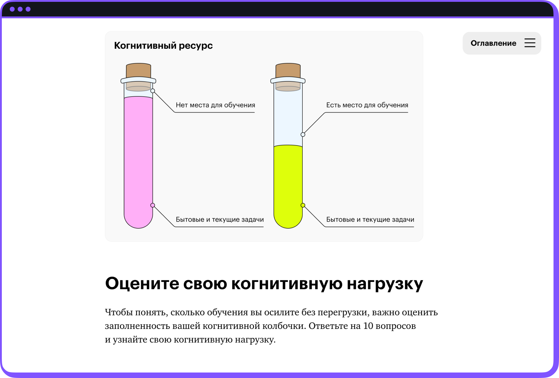 Скриншот уроков