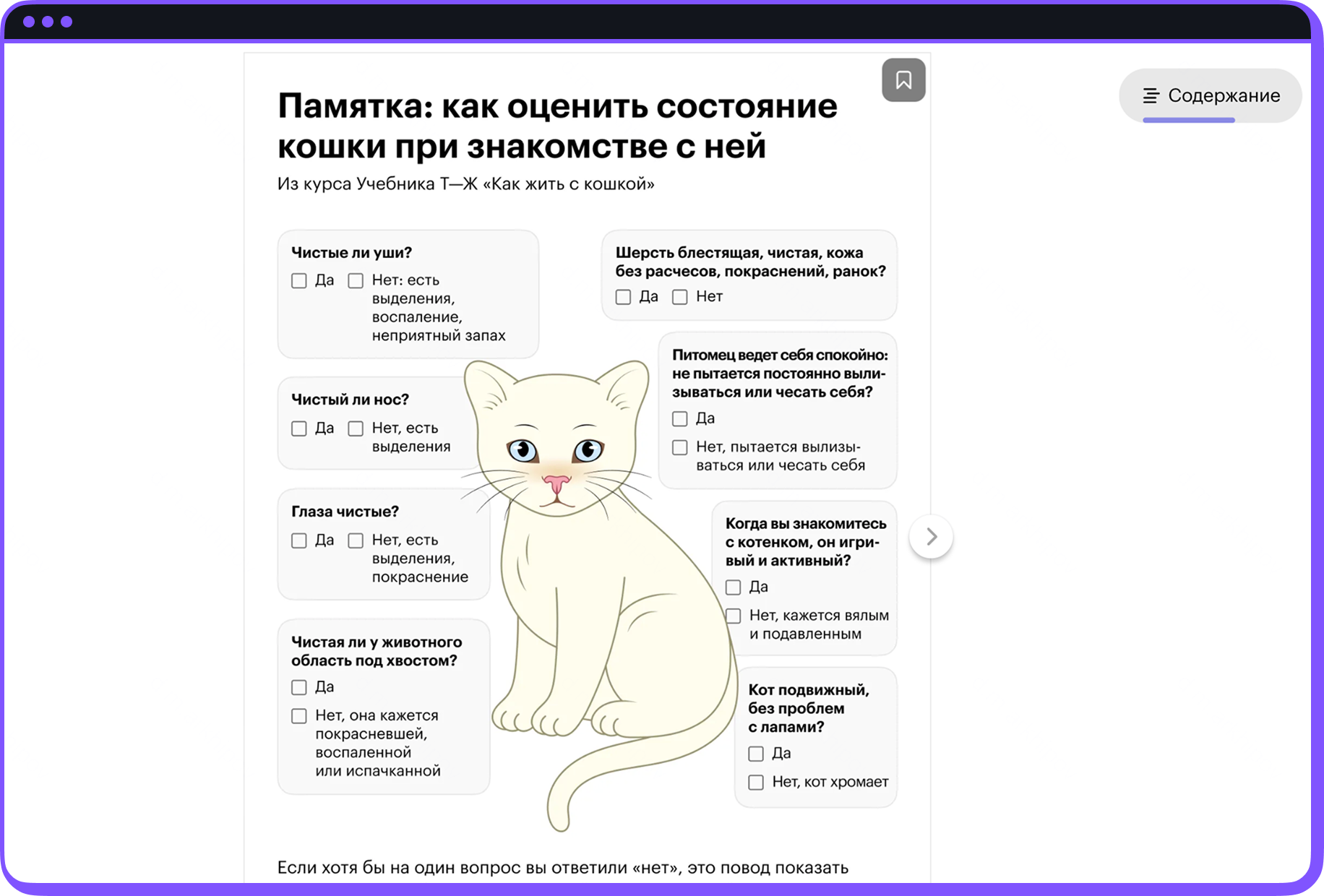 Скриншот уроков