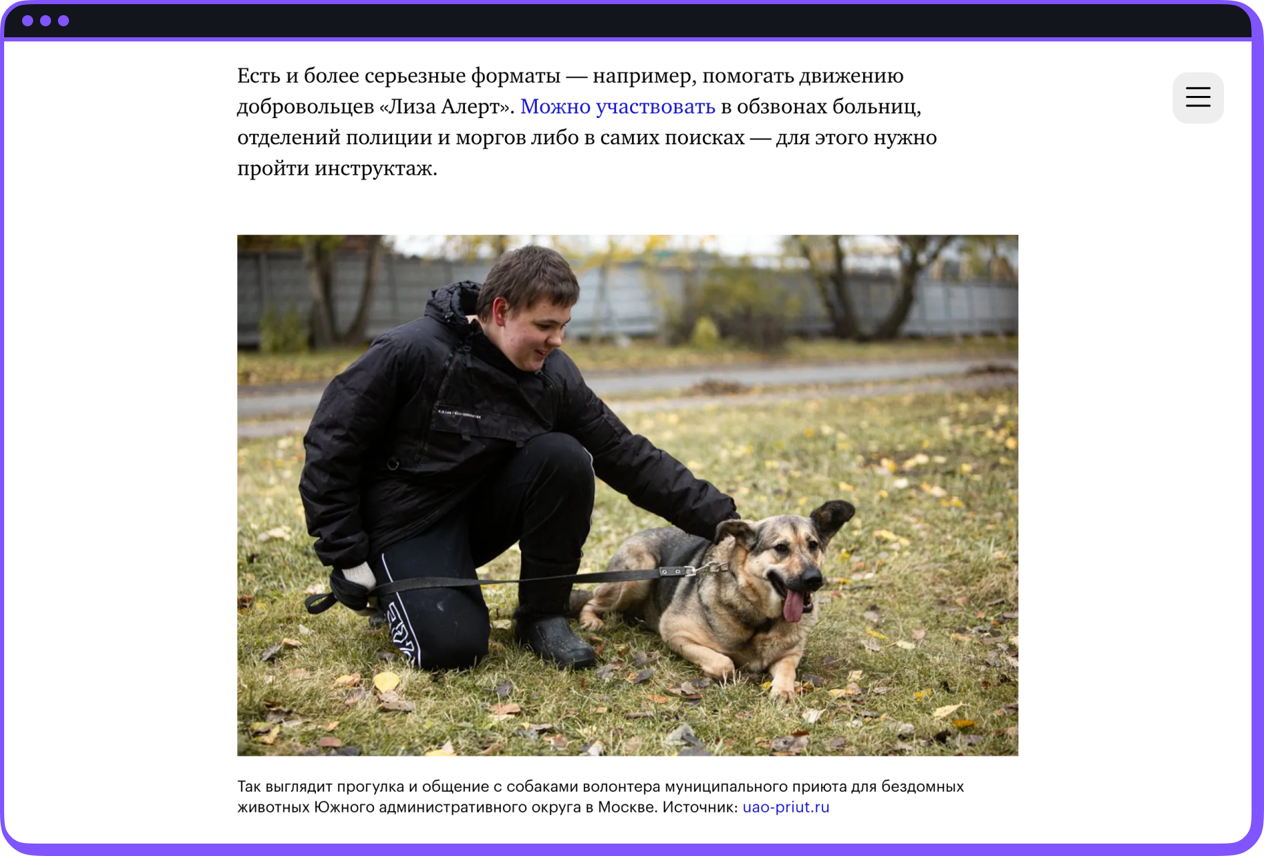Скриншот уроков